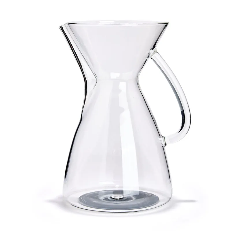 Ratio borosilicate glass carafe with silicone base